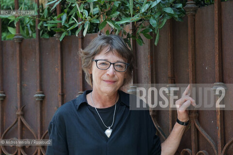 La scrittrice francocanadese Andrée A. Michaud al festival di letteratura e poesia PordenoneLegge, 19 settembre 2019. ©Andrea Merola/Rosebud2