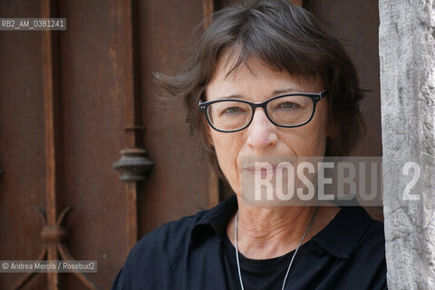 La scrittrice francocanadese Andrée A. Michaud al festival di letteratura e poesia PordenoneLegge, 19 settembre 2019. ©Andrea Merola/Rosebud2