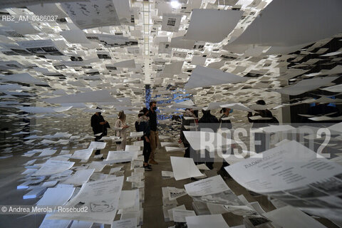 Una panoramica sulle installazioni allestite all’interno del Padiglione Spagna, ai Giardini di Castello, per la diciassettesima edizione di Biennale Architettura, diretta dall’architetto di origine libanese Hashim Sarkis .sul tema “How will We live Together “, a Venezia dal 22 maggio al 21 novembre 2021.                        . ©Andrea Merola/Rosebud2