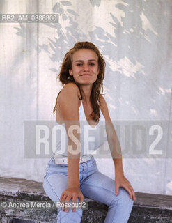 L’ attrice francese Sandrine Bonnaire alla Festival del Cinema di Venezia, agosto 1985. ©Andrea Merola/Rosebud2