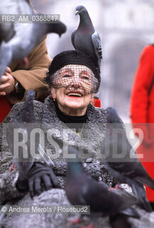 L’ attrice italiana Paola Borboni a Venezia, dicembre 1991. ©Andrea Merola/Rosebud2