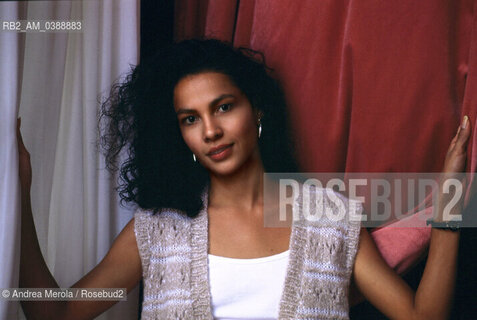 L’ attrice nicaraguense Oyanka Cabezas al Festival del Cinema di Venezia, settembre 1996. ©Andrea Merola/Rosebud2