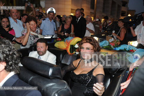 L’ attrice italiana Sofia Loren alla cerimonia per la dedica del suo nome al lungomare di Jesolo, 16 luglio 2009. ©Andrea Merola/Rosebud2