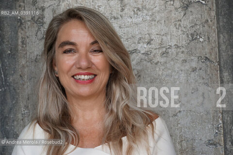 Elena Stancanelli, finalista alla 60°edizione del premio letterario Campiello col romanzo  Il Tuffatore  ( La nave di Teseo ), Venezia 3 settembre 2022. ©Andrea Merola/Rosebud2