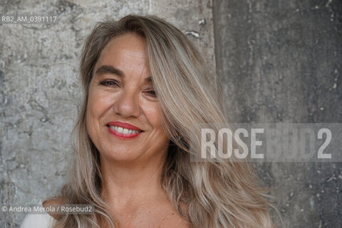 Elena Stancanelli, finalista alla 60°edizione del premio letterario Campiello col romanzo  Il Tuffatore  ( La nave di Teseo ), Venezia 3 settembre 2022. ©Andrea Merola/Rosebud2