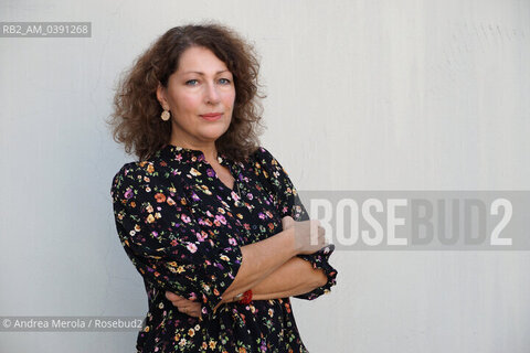 La scrittrice e giornalista svedese Elisabeth Asbrink a PordenoneLegge ha presentato  la sua ultima opera “ Abbandono“ (Iperborea), Pordenone 16 settembre 2022. ©Andrea Merola/Rosebud2