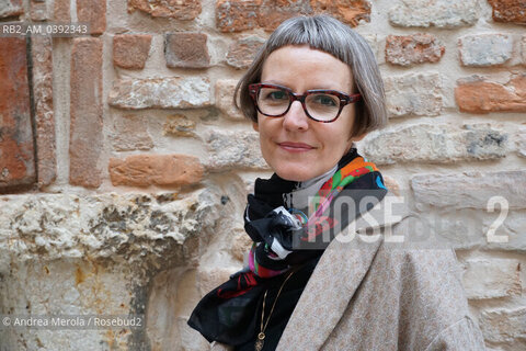 La scrittrice e attrice teatrale slovacca Jana Karsaiova  al Festival Internazionale di Letteratura “Incroci di Civiltà”, sedicesima edizione, Venezia 29 marzo 2023. ©Andrea Merola/Rosebud2