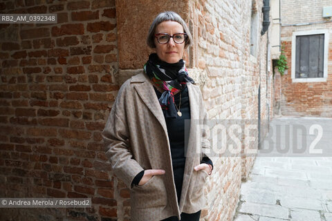 La scrittrice e attrice teatrale slovacca Jana Karsaiova  al Festival Internazionale di Letteratura “Incroci di Civiltà”, sedicesima edizione, Venezia 29 marzo 2023. ©Andrea Merola/Rosebud2