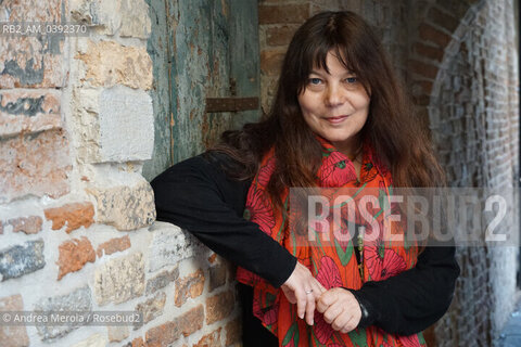 La scrittrice e drammaturga italiana Laura Forti al Festival Internazionale di Letteratura “Incroci di Civiltà”, sedicesima edizione, Venezia 29 marzo 2023. ©Andrea Merola/Rosebud2