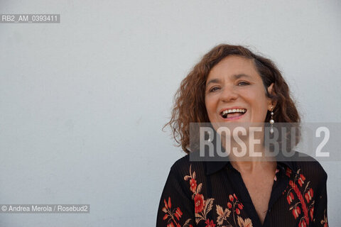 La scrittrice italiana Mariolina Venezia ha presentato il suo ultimo romanzo “Ritorni” (Italo Svevo Edizioni) , al festival di letteratura PordenoneLegge, 16 settembre 2023. ©Andrea Merola/Rosebud2