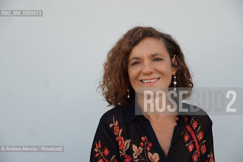 La scrittrice italiana Mariolina Venezia ha presentato il suo ultimo romanzo “Ritorni” (Italo Svevo Edizioni) , al festival di letteratura PordenoneLegge, 16 settembre 2023. ©Andrea Merola/Rosebud2