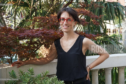 Federica Manzon, autrice finalista alla 62° edizione del premio letterario Campiello col romanzo “ Alma “ (Feltrinelli), in una pausa dell’Incontro con gli Autori finalisti all’hotel Ausonia, Venezia 28 luglio 2024. ©Andrea Merola/Rosebud2