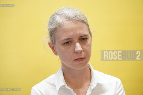La giornalista e autrice russa Vera Politkovskaja ha presentato il suo ultimo lavoro “Una Madre” (Rizzoli), al festival letterario PordenoneLegge, Pordenone 20 settembre 2026. ©Andrea Merola/Rosebud2