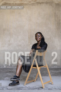 Mantova, Italia, Settembre 2021. La scrittrice Anna Osei a Festivaletteratura 2021 per presentare il suo novo libro Sotto lo stesso sole edito da Mondadori. - Mantua, Italy, September 2021. The writer Anna Osei at Festivaletteratura 2021.