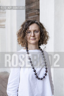 Mantova, Italia, Settembre 2021. La professoressa e scrittrice Fernanda Alfieri a Festivaletteratura 2021 per presentare il suo ultimo lavoro Veronica e il diavolo edito da Einaudi. - Mantua, Italy, September 2021. The professor and writer Fernanda Alfieri at Festivaletteratura 2021.