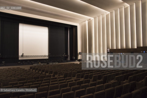 Venezia, 26 agosto 2017 - 74ma Mostra del Cinema. La Sala Grande durante i lavori di allestimento ©Sebastiano Vianello/Rosebud2