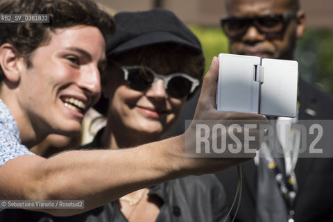 Lido di Venezia, 1 settembre 2017. Lattrice Susan Sarandon allarrivo al Lido per la Mostra del Cinema. ©Sebastiano Vianello/Rosebud2