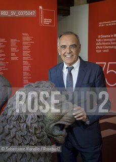 Lido di Venezia, 27 agosto  2018. Il direttore della Biennala Cinema Alberto Barbera.  ©Sebastiano Vianello/Rosebud2