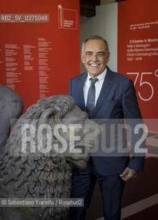 Lido di Venezia, 27 agosto  2018. Il direttore della Biennala Cinema Alberto Barbera.  ©Sebastiano Vianello/Rosebud2