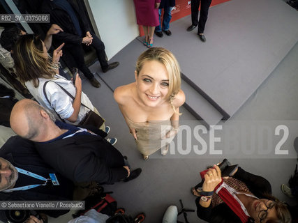 Lido di Venezia, 28 agosto 2018. Lattrice Carolina Crescentini, membro della giuria del Premio Venezia Opera Prima “Luigi De Laurentiis”  ©Sebastiano Vianello/Rosebud2