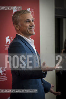 Lido di Venezia, 28 agosto 2018. Lattore Christoph Waltz, membro della giuria di Venezia75 durante la 75a Mostra del Cinema di Venezia.  ©Sebastiano Vianello/Rosebud2