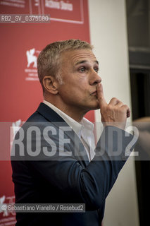 Lido di Venezia, 28 agosto 2018. Lattore Christoph Waltz, membro della giuria di Venezia75 durante la 75a Mostra del Cinema di Venezia.  ©Sebastiano Vianello/Rosebud2