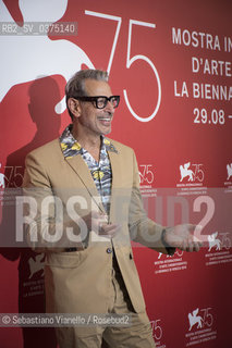 Lido di Venezia, 30 agosto 2018. Lattore americano Jeff Goldblum, protagonista del film The Mountain in concorso alla 75a Mostra del Cinema di Venezia.  ©Sebastiano Vianello/Rosebud2