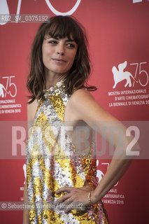 Lido di Venezia, 2 settenbre 2018. Bérénice Bejo , interprete del film La queitude al Lido per la 75a Mostra del Cinema di Venezia.   ©Sebastiano Vianello/Rosebud2