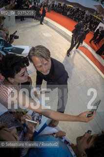 Lido di Venezia, 3 settembre 2018. Lattore danese Mads Mikkelsen al Lido per la 75a Mostra del Cinema di Venezia.  ©Sebastiano Vianello/Rosebud2