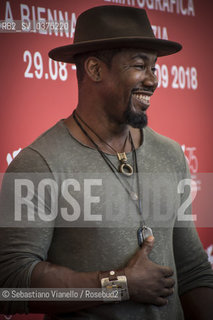 Lido di Venezia, 3 settembre 2018. Lattore Michael Jai White al Lido durante la 75a Mostra del Cinema di Venezia.  ©Sebastiano Vianello/Rosebud2