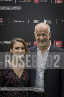 Lido di Venezia, 3 settembre 2018. Lattore Toni Servillo con lattrice Petra Valentini al Lido per la proiezione del film Il teatro al lavoro di Massimiliano Pacifico durante la 75a Mostra del Cinema di Venezia.  ©Sebastiano Vianello/Rosebud2