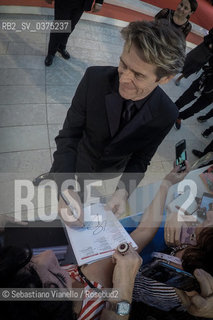 Lido di Venezia, 3 settembre 2018. Lattore Willem Dafoe, protagonista del film At eternitys gate, in concorso alla 75 Mostra del Cinema di Venezia.  ©Sebastiano Vianello/Rosebud2