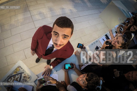 Lido di Venezia, 6 settembre 2018. Lattore Gianluca Di Gennaro sul red carpet della 75a Mostra del Cinema di Venezia.  ©Sebastiano Vianello/Rosebud2