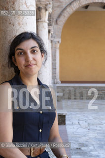 Mantova, settembre 2018. La scrittrice americana di origini turche Elif Batuman ospite al Festivaletteratura. Il suo ultimo libro è Lidiota (Einaudi, 2018)...Mantova, september 2018. The Turkish/American writer Elif Batuman attends Festivaletteratura. Her last book published in Italy is Lidiota (Einaudi, 2018)... ©Giulia Rizzini/KartuPhoto/Rosebud2