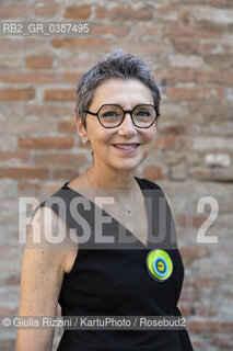 Mantova, settembre 2021. La scrittrice Gigliola Alvisi, ospite al Festivaletteratura. Il suo ultimo libro è “Il lago maledetto” (Gallucci, 2021). ..The Italian writer Gigliola Alvisi attends Festivaletteratura. Her last book published in Italy is “Il lago maledetto” (Gallucci, 2021). .. ©Giulia Rizzini/KartuPhoto/Rosebud2