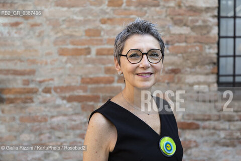 Mantova, settembre 2021. La scrittrice Gigliola Alvisi, ospite al Festivaletteratura. Il suo ultimo libro è “Il lago maledetto” (Gallucci, 2021). ..The Italian writer Gigliola Alvisi attends Festivaletteratura. Her last book published in Italy is “Il lago maledetto” (Gallucci, 2021). .. ©Giulia Rizzini/KartuPhoto/Rosebud2