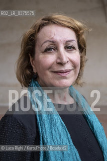 Mantova, Settembre 2018. La scrittrice irachena Inaam Kachachi è ospite di festivaletteratura 2018 per presentare il suo nuovo libro dispersi (francesco brioschi editore, 2018). Mantua, september 2018. The iraqi writer Inaam Kachachi attends festivaletteratura 2018. Her last book is dispersi (francesco brioschi editore, 2018) ©Luca Righi/KartuPhoto/Rosebud2