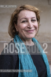 Mantova, Settembre 2018. La scrittrice irachena Inaam Kachachi è ospite di festivaletteratura 2018 per presentare il suo nuovo libro dispersi (francesco brioschi editore, 2018). Mantua, september 2018. The iraqi writer Inaam Kachachi attends festivaletteratura 2018. Her last book is dispersi (francesco brioschi editore, 2018) ©Luca Righi/KartuPhoto/Rosebud2