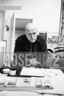 Pierre Alechinsky, 17 mars 1992  ©Sophie Bassouls/Leemage/Rosebud2