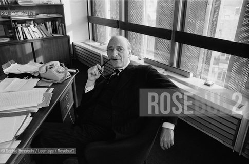 Portrait of Raymond Aron, le 1 janvier 1977  ©Sophie Bassouls/Leemage/Rosebud2