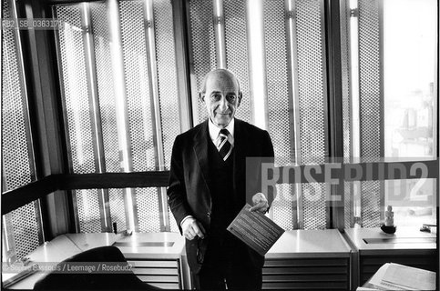 Portrait of Raymond Aron, le 1 janvier 1977  ©Sophie Bassouls/Leemage/Rosebud2