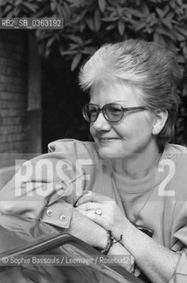 Portrait of Christiane Baroche at Paris, le 13 octobre 1987  ©Sophie Bassouls/Leemage/Rosebud2