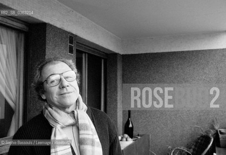 Portrait of Jean Baudrillard le 27 janvier 1986  ©Sophie Bassouls/Leemage/Rosebud2