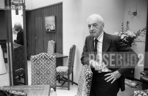 28 Sep 1982, Probably USA --- Writer Saul Bellow  ©Sophie Bassouls/Leemage/Rosebud2