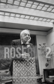 28 Sep 1982, Probably USA --- Writer Saul Bellow  ©Sophie Bassouls/Leemage/Rosebud2