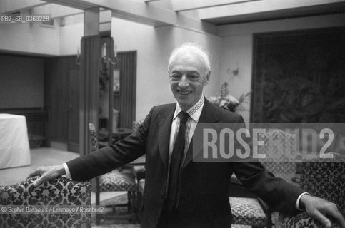 28 Sep 1982, Probably USA --- Writer Saul Bellow  ©Sophie Bassouls/Leemage/Rosebud2