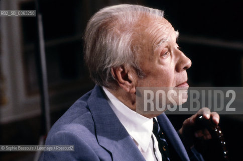 Jorge-Luis Borges, (Jorge Luis) 21 octobre 1977  ©Sophie Bassouls/Leemage/Rosebud2