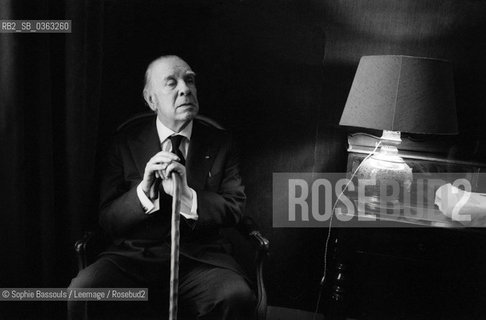 Jorge-Luis Borges, (Jorge Luis) 21 octobre 1977  ©Sophie Bassouls/Leemage/Rosebud2