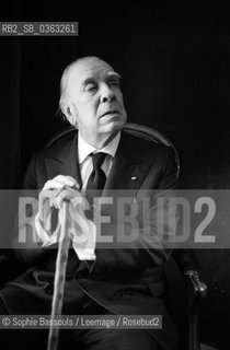 Jorge-Luis Borges, (Jorge Luis) 21 octobre 1977  ©Sophie Bassouls/Leemage/Rosebud2