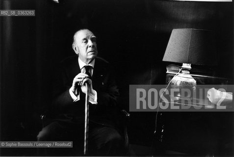 Jorge-Luis Borges, (Jorge Luis) 21 octobre 1977  ©Sophie Bassouls/Leemage/Rosebud2